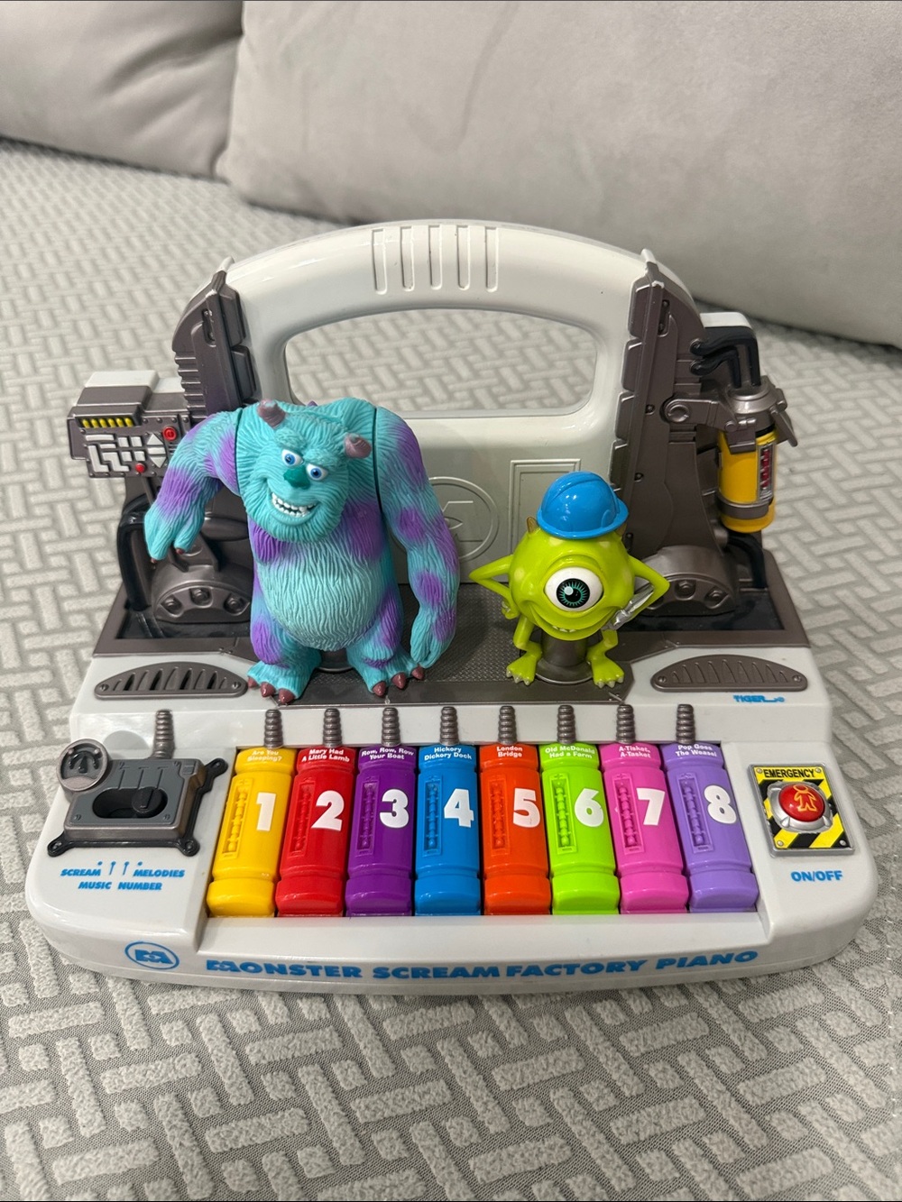 Disney Pixar Monsters Inc. Scream Factory Musical Toy Piano 2001 Works Great